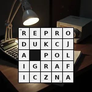 Hasło krzyżówkowe wytwarzanie kopii oryginałów w postaci odbitek drukarskich - reprodukcja poligraficzna – rozwiązanie, synonimy, podpowiedzi i definicje krzyżówkowe